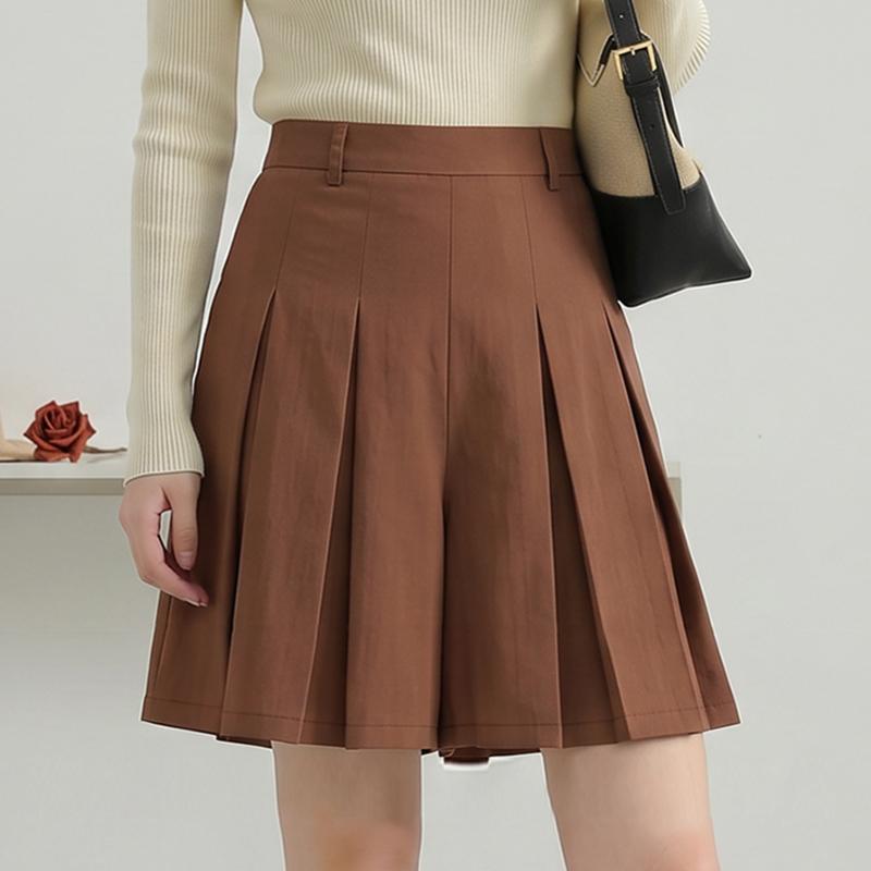 ZANZEA Women Casual Elastic Waist Solid Color Loose Shorts
