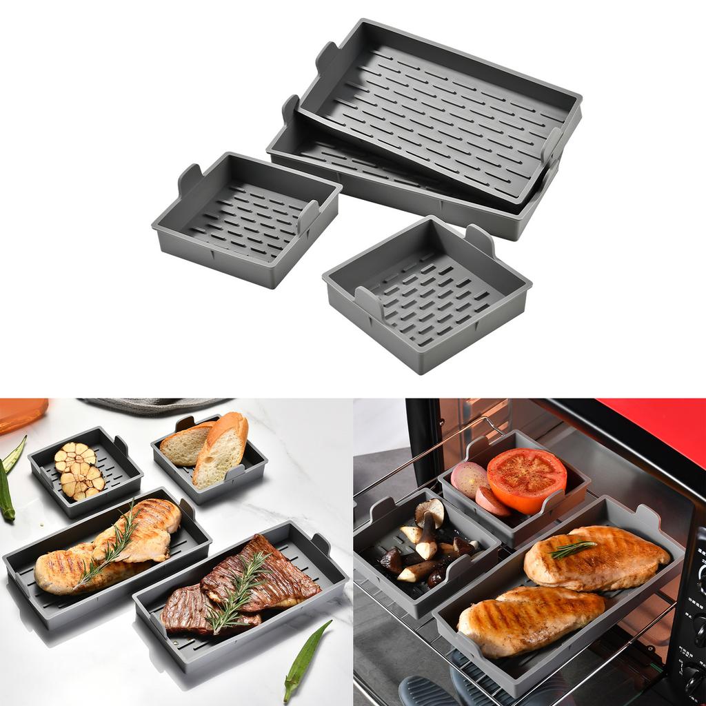 4pcs Silicone Baking Cake Pan Professional High Temperature Resistance Prevents Stick Cake Pans Set 