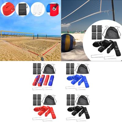Beach Volleyball Court Boundary Lines Kit Versatile 52.5 Ft and 26.2 Ft Line