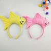 Students Taking Photo Hairband Stuffed Fish Shape Hair Hoop for Halloween