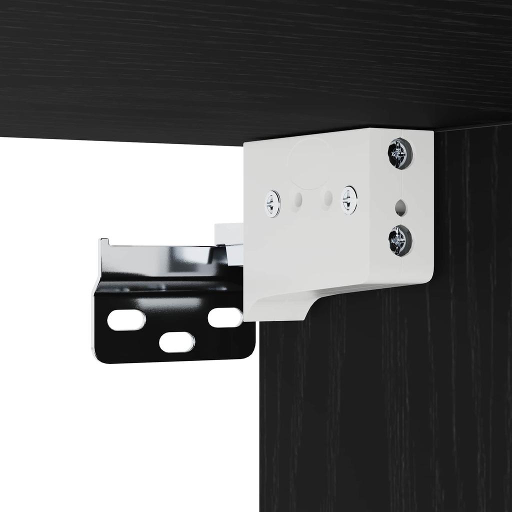 Wall Cabinet Black Oak 45 x 42.5 x 40 cm Engineered Wood