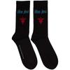 Bon Jovi Unisex Adult Dagger Heart Terrycloth Logo Socks