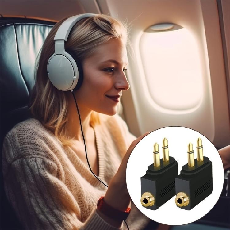 Aircraft Grade Headphone Adapter With Low Latency Bluetooth-compatible Transmitter Double Device Sharing