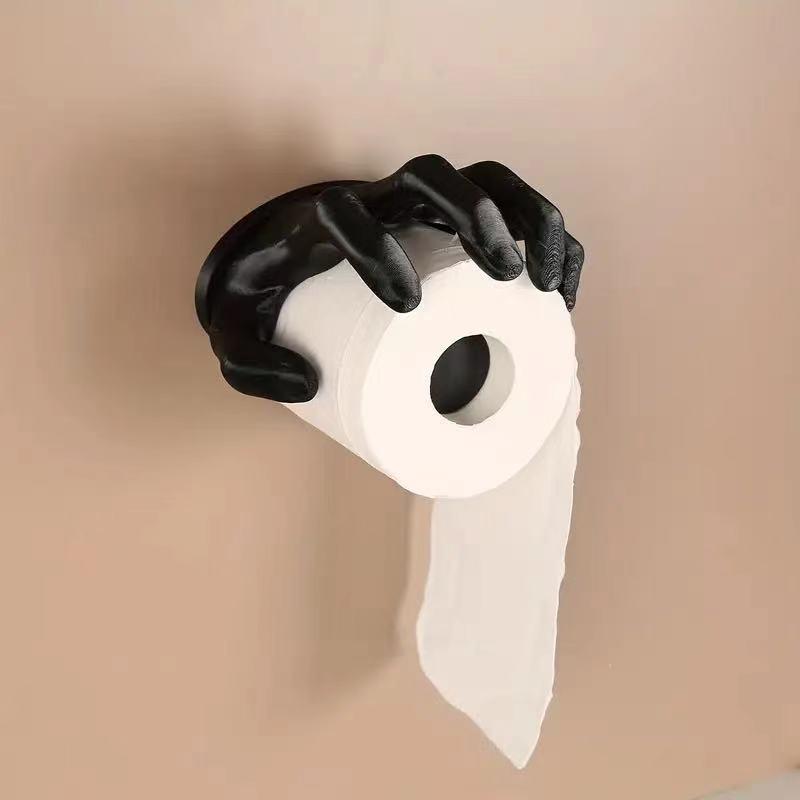 Funny Weightlifting Toilet Paper Holder Unique Quirky 3d Printed Villain Hand Toilet Paper Holder For Bathroom Decoration
