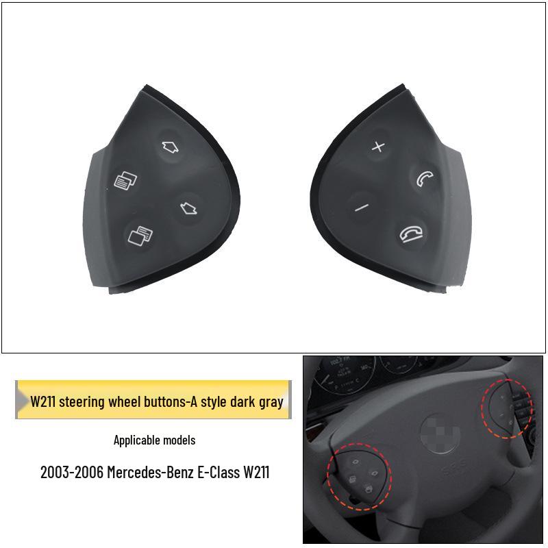Compatible with Mercedes-Benz E-Class W211 Steering Wheel Buttons: E200, E260, E300L Multifunction.