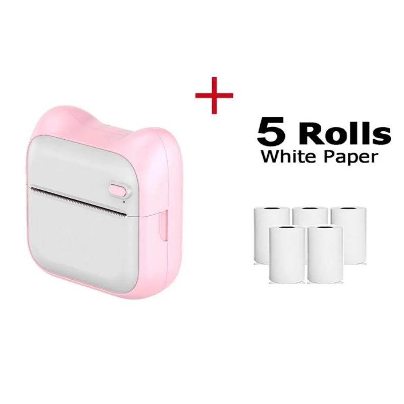 5PCs Printing Paper + Wireless Mini Pocket Wrong Question Printer