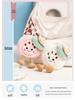 Creative Lotus Doll Plush Keychain - Simulation Lotus Seedpod Ornament for Bags and Cars