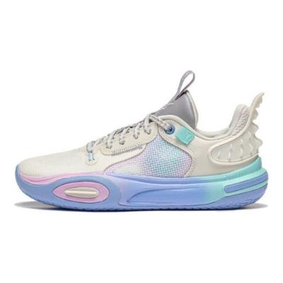 Li Ning Young All City 11 Buty do koszykówki dla dzieci Trampki białe szare fioletowe YKBT018-7