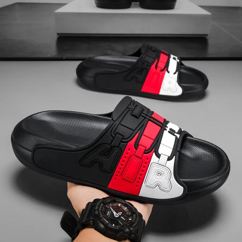 Summer Shoes for Men Sandals Male Sneakers Designer Man Footwear Athletic Mens Tennis Trends 2024 Comfort Normal Leather Slipper