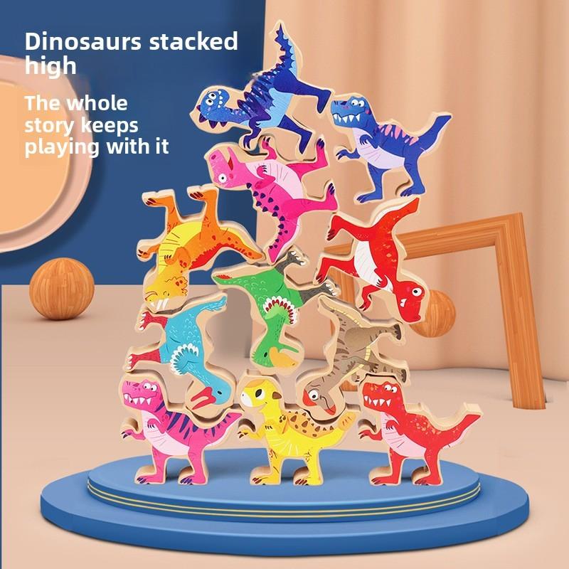 Wooden Animal Stacking Blocks Educational Toy For Baby Cognitive Development And Early Learning