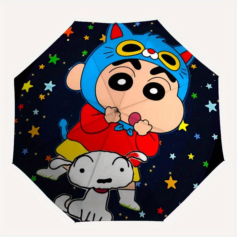 

1pc Crayon Shin-chan Automatic Umbrella 8-Bone Design Compact Gear for Outdoor Travel, Perfect Gift for Friends yy250821084