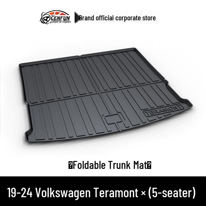 

Volkswagen Teramont X/Viloran/Lanyue TPE Коврик в багажник - Водонепроницаемый, Без запаха, Износостойкий, Экологичный, Устойчивый к царапинам. Folding Trunk Mat