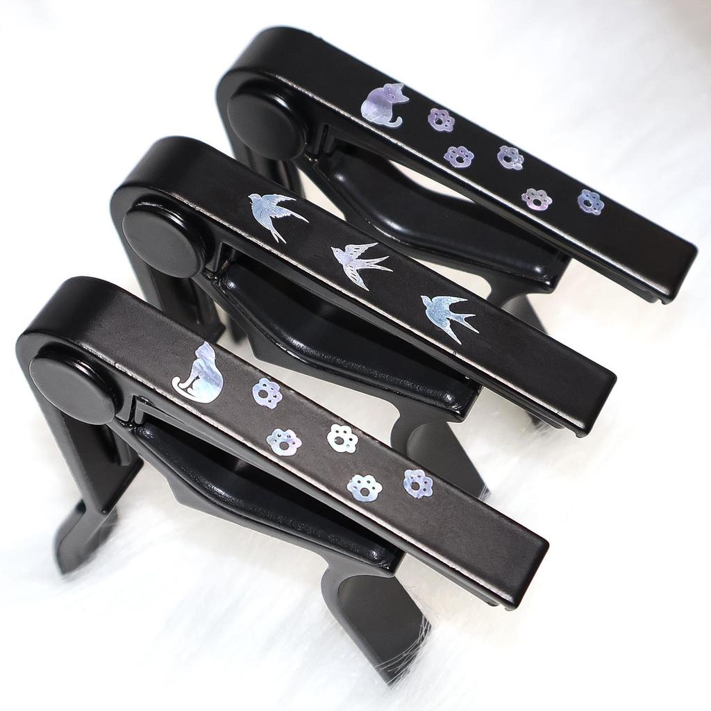 Original Wood Guitar & Ukulele Capo - Personalized and Cute for Acoustic & Electric Guitars