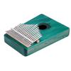 17 Key Kalimba Portable Thumb Piano Mahogany Wooden Body with Build   in Pickup(Green)