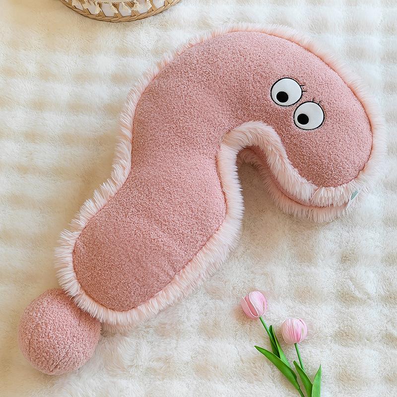 

Creative question mark, exclamation mark, throw pillow doll, girl sleeps between her legs, plush toy doll, bed, sofa cushion pillow 85Cm 0.78kg