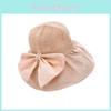 Black Knot Butterfly Hat Collapsible Widebrimmed Sunshade Women Protection Sun