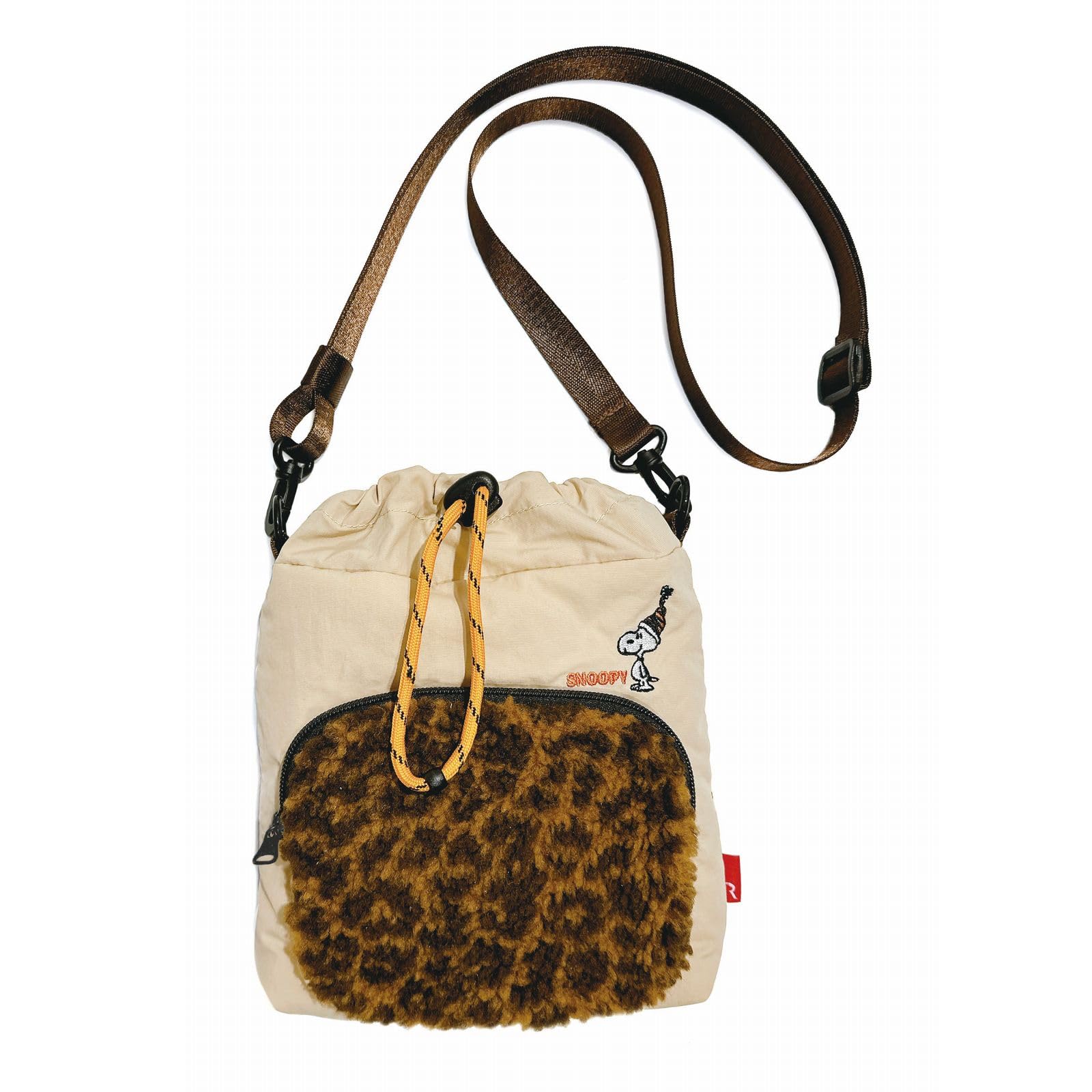 

8410 Snoopy Boa Shoulder Mini Bag Pochette IP BR Boa Peanuts 9S [Routeto] (02 Beige)