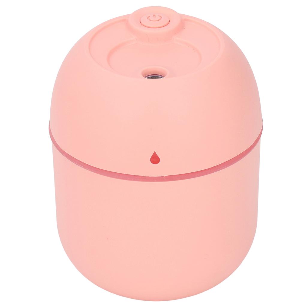 Mini Humidifier Silent USB Plug in Auto Shut Off Small Desktop Humidifier with Night Light for Bedroom Car Office Pink