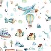 Hot Air Balloon Wall Sticker PVC Wallpaper for Kids Nursery Home Decoration