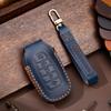 Leather Car Key Case Cover Fob Protect For Hyundai Fista I30 I35 I40 Kona Elantra Solaris Grandeur Accent Santa Fe Holder Shell