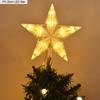 Christmas Tree Top Star LED Light Lamp Christmas Decorations For Home Xmas Tree Ornaments Navidad New Year 2025 Natal Noel