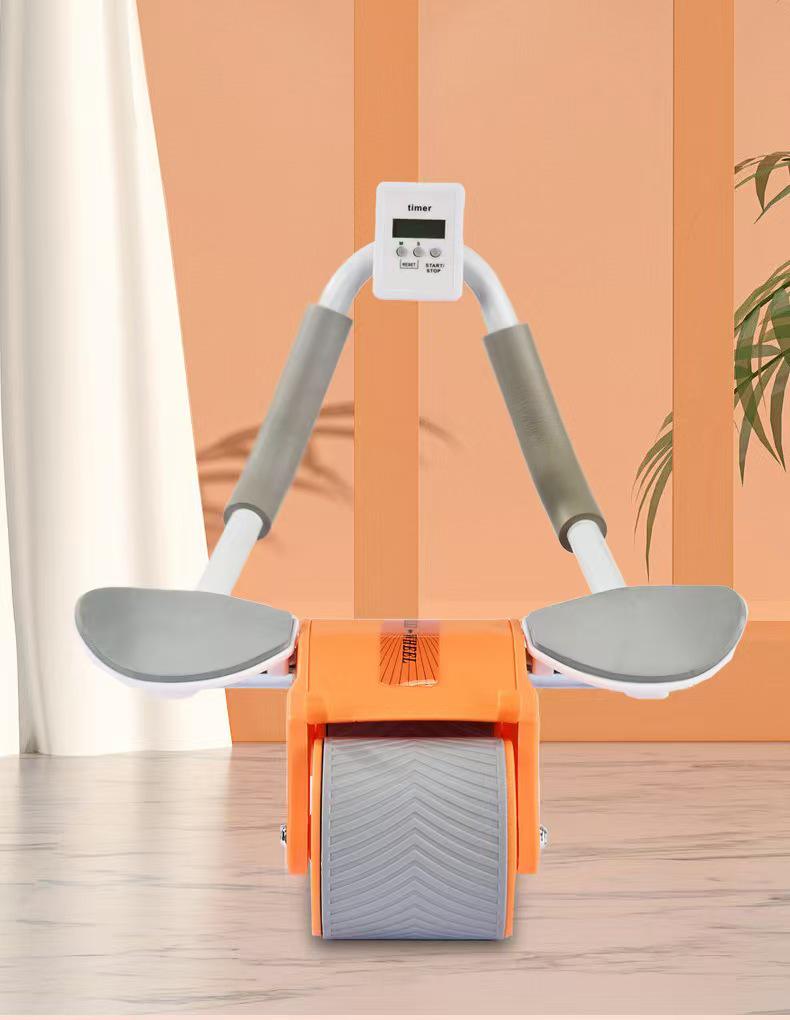 Multi-use Automatic Rebound Ab Wheel Trainer - Elbow Support for Home Abs Workout