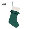 Decorative Xmas Stockings for Home Decor Large Ruffled Cuff Christmas Stockings, Thick Gift Sack with Hanging Elegant Tree Rope, Fireplace Candy