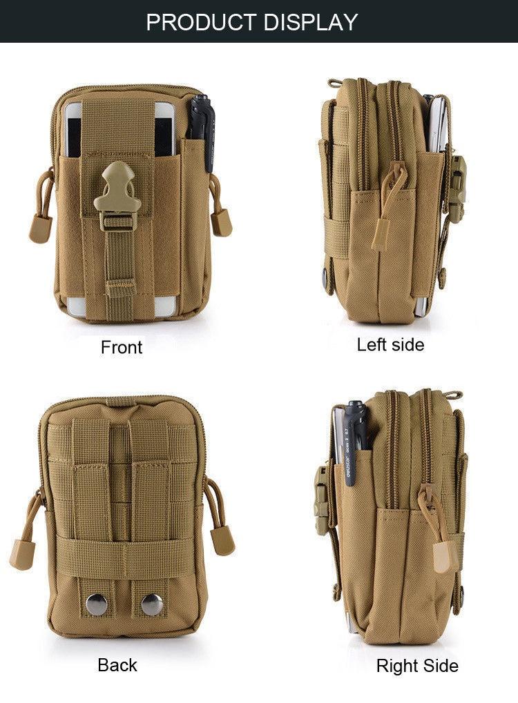 Versatile Outdoor Waterproof Tactical Bag Waist Fanny Pack With Multiple Pouches For Camping