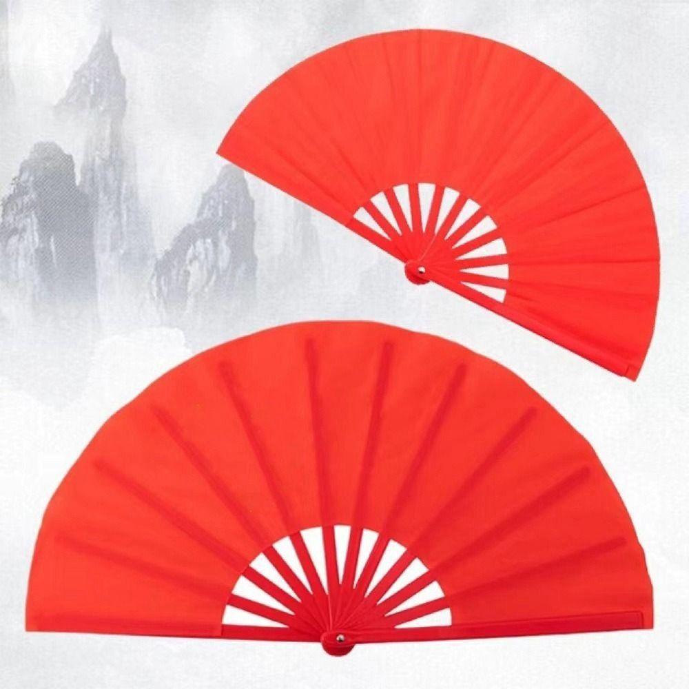 Plastic Bone Dance Performance Fan 34cm Hand Folding Stage Fan  Wedding Party Decor