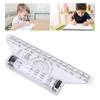Rolling Ruler Parallel Line Arc Curve Drawing Msuring Roller Ruler with Built In Protractor