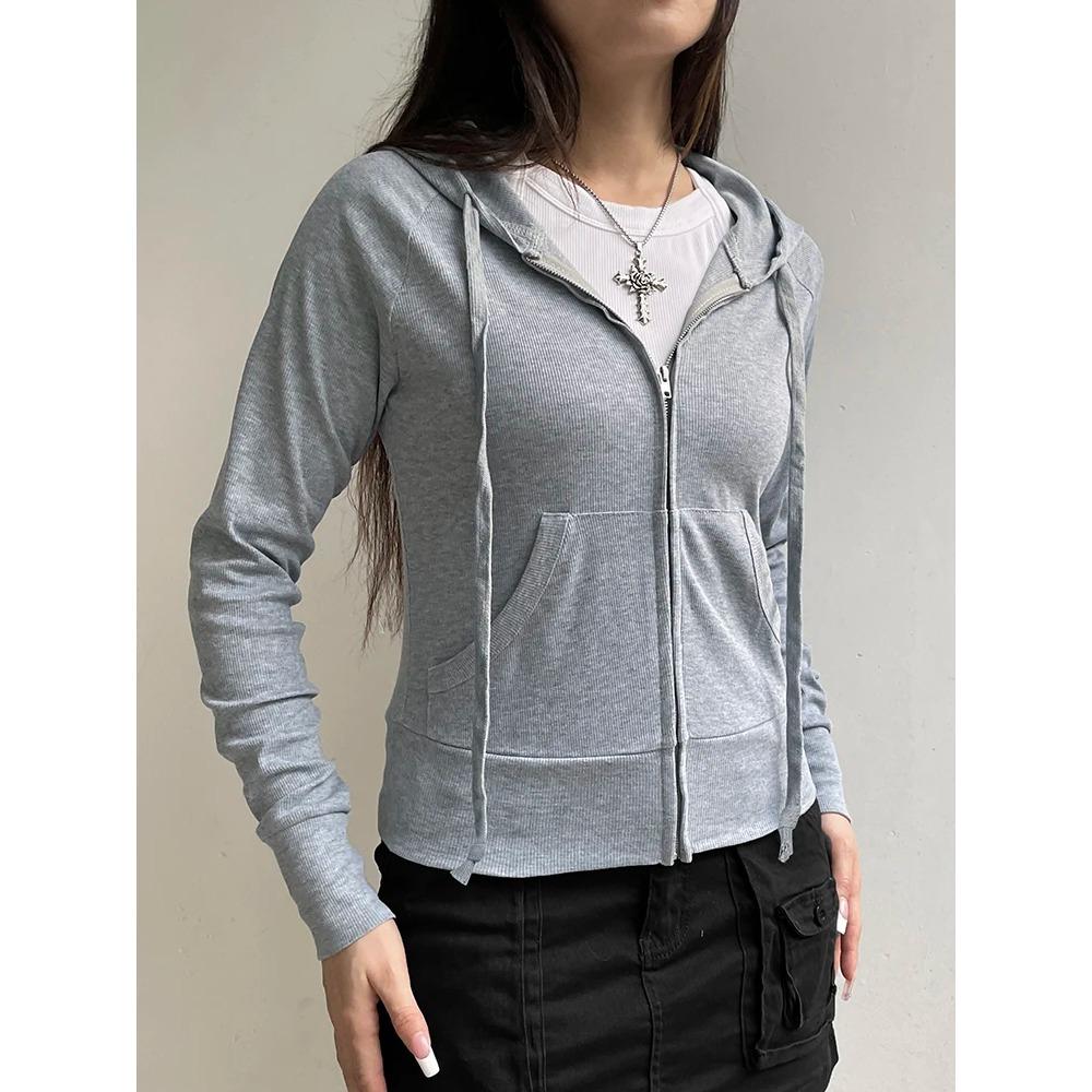 VAYLA Casual Streetwear Basic Hooded Pockets Sweatshirt Tracksuit Solid Long Sleeve Hoodies
