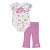 Baby Girls Flow-Ral Short-Sleeved Bodysuit Set