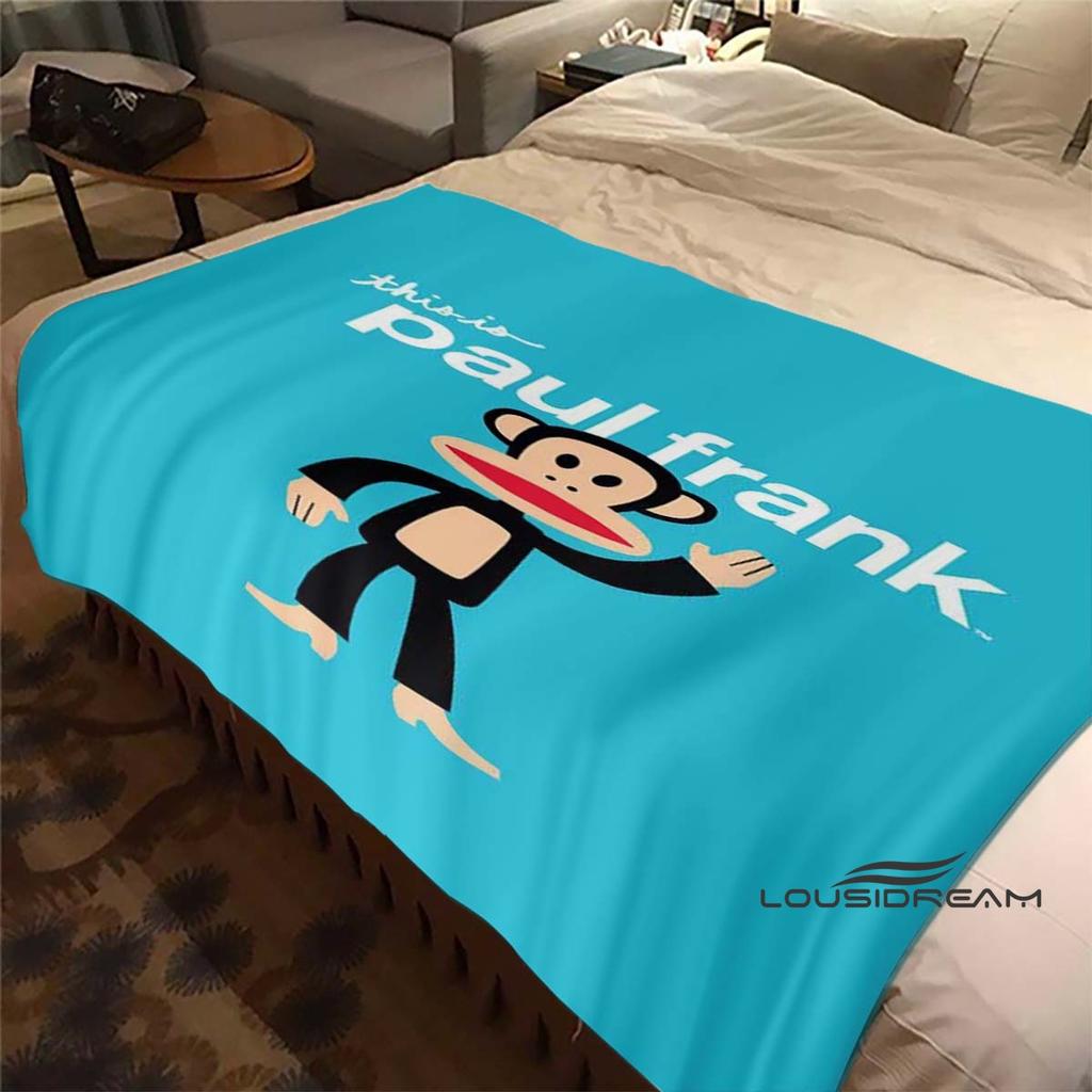 Customizable Cartoon Cute 3D Printing P-PaulF- Frank Flannel Blanket Sofa Home Warm Soft Blanket Four Seasons Portable Gift Blan