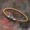 Vintage Braided Bracelet Men Women Hand-Woven Colorful Hand Rope Magnetic Clasp Braclet Friendship Gift Couple Jewelry Pulseras
