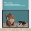 Punch Free Install Dog Safety Barrier Flexible Mesh Fabric No Drill Pet Gate  Pet Safety Blocking