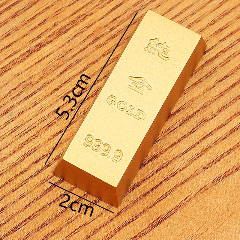 Brass Gold Bar Prop - Home Decor, Shop Display, Housewarming Gift, Solid Handicraft