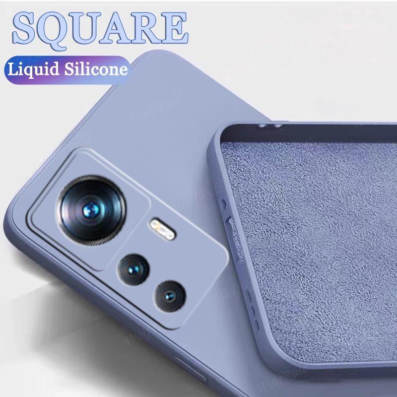 For Cover Xiaomi 12T Pro Case Mi 12T Pro Capa Original Liquid Silicone Shockproof TPU Soft Case Xiaomi Mi 11T 12T 13 Pro Fundas