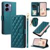 Wallet Case for A6 5G - Leather/PU, Green, With Lanyard