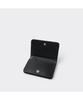 Customellow Black Leather Folded Wallet Caaax26301Bkx