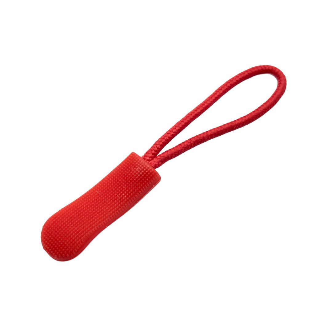 Colored PVC Zipper Pull Rope with Removable Drawstring and Rubber Pull Tab for Bags and Luggage