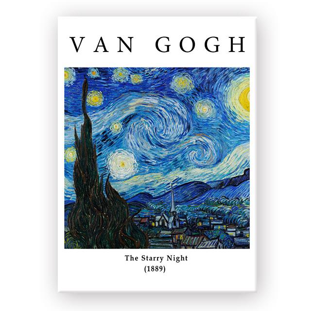 Impresionistické umělecké dílo Van Gogh Hvězdná noc Slunečnice Umění Plátno Malba Tisky Plakát Nástěnné obrázky Domácí Obývací pokoj Dekor