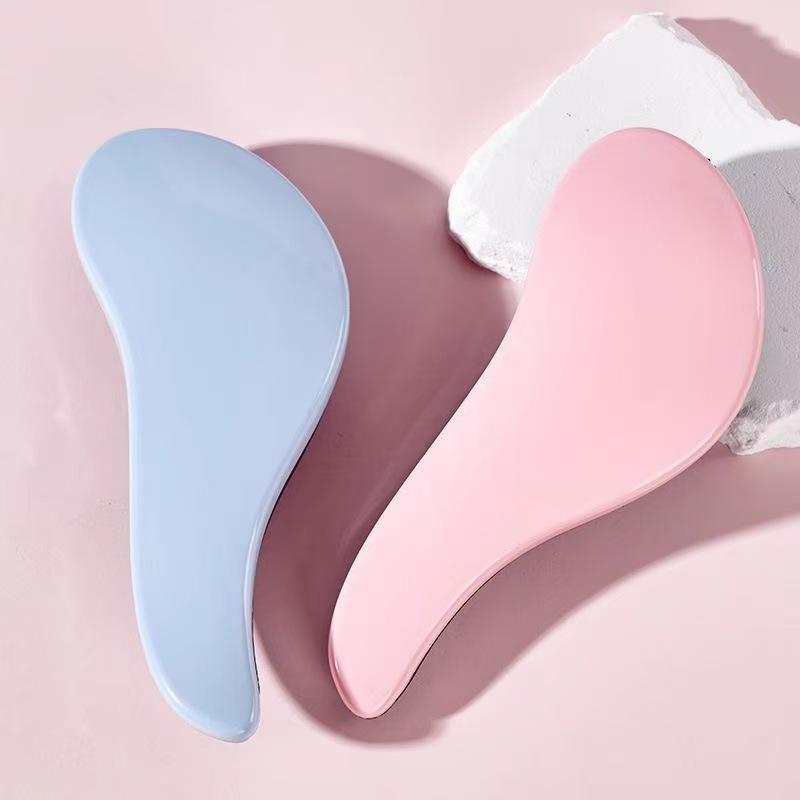 Портативная антистатическая расческа с высокой спинкой для женщин - Пушистая, против спутывания, разглаживающая распутывающая расческа Small Blue