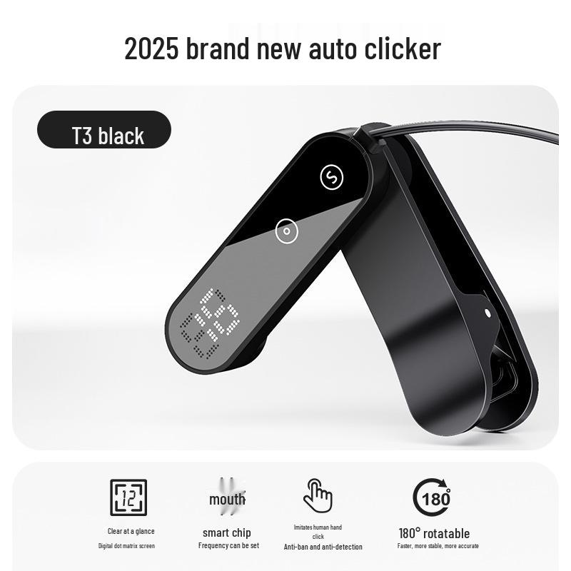 T3 Auto-Clicker with Digital Display - Adjustable Gear Electric Screen Tapper for Douyin & Kuaishou
