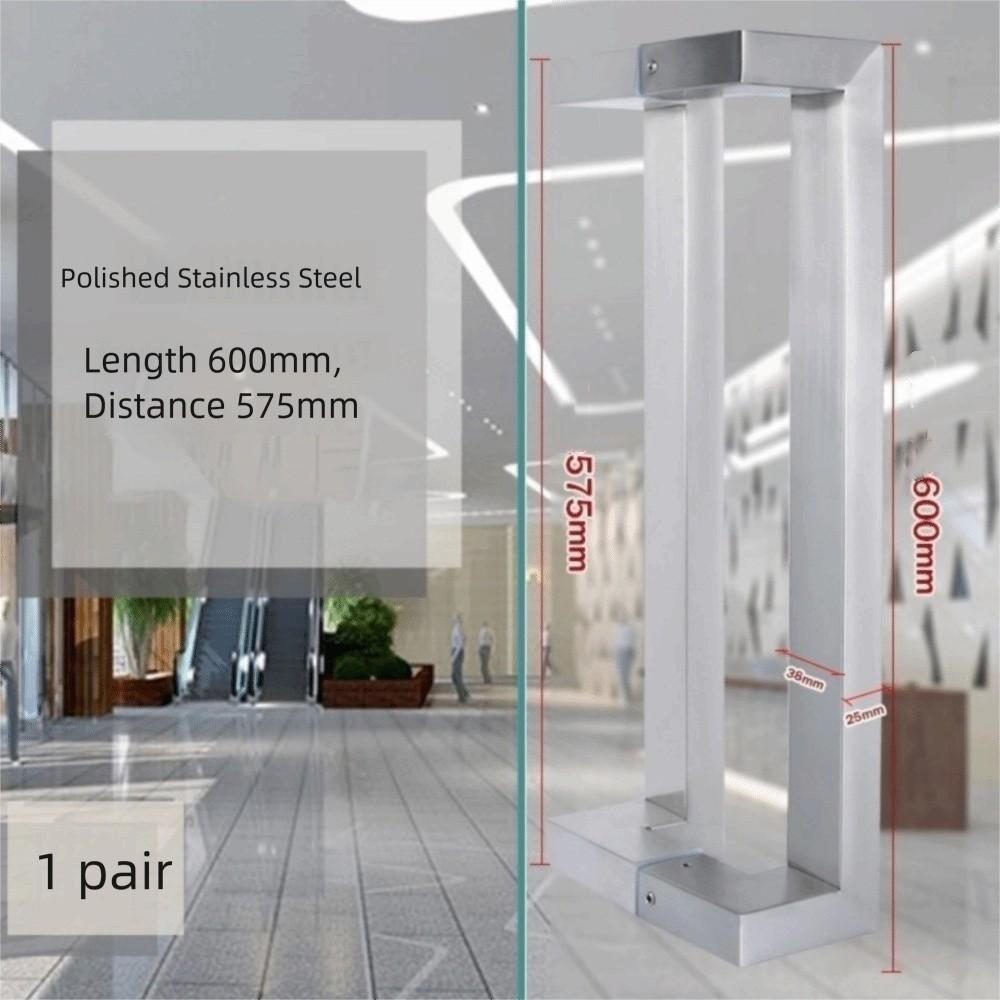 Rectangular Pipe Door Handle 60 Cm Length Glass Door Handle Wooden Door Metal Door