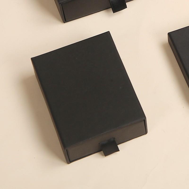 Drawer box pink white jewelry packaging box earrings necklace jewelry box ring pull-out paper box