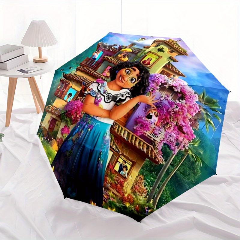1pc Encanto Automatic Opening and Closing Umbrella, Lightweight 3-Fold, With Cute Cartoon Characters, Suitable for Home, Outdoor and Daily U