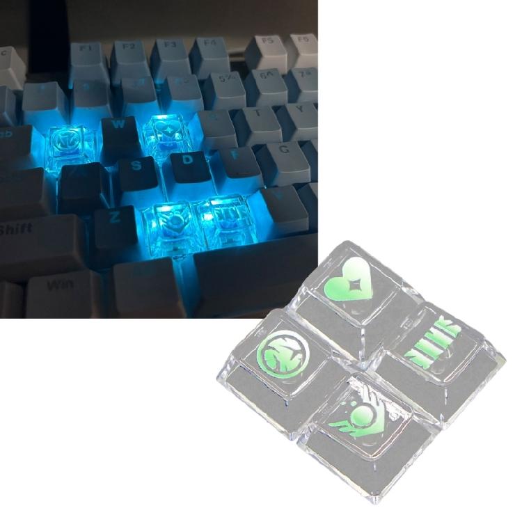 High Translucent Keycaps Enhances Backlits Illumination Effects and Long Time Use for Mechanical Keyboards