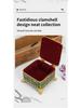 European Retro Enamel Jewelry Box: Exquisite Metal Storage for Necklaces and Princess Jewelry