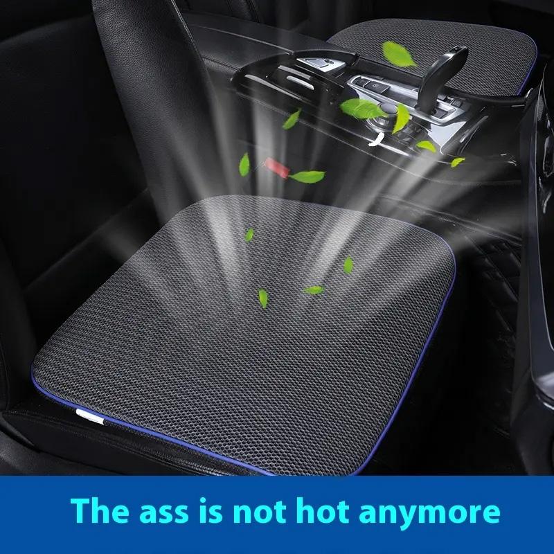 2025 USB Power Bank Interface Summer Ventilation Cooling Ice Silk Seat Cushion Dual-Use Home Car Cushion Seat Cushions Pillow