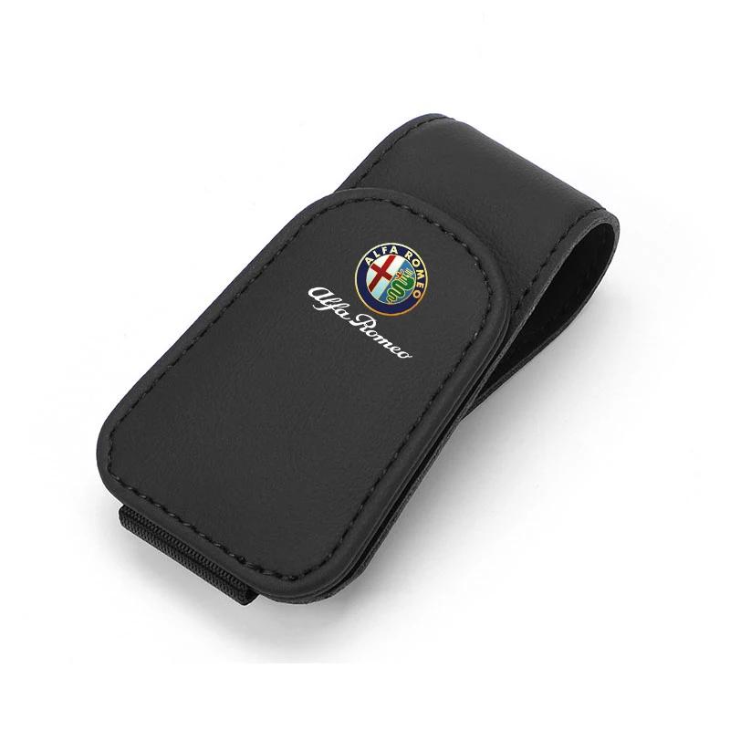 

Car Stickers For Alfa Romeo Car Interior Glasses Clip Sunshade Storage Brace Auto Accessories For Alfa Romeo 156 159 147 4C 8C 1 чёрный